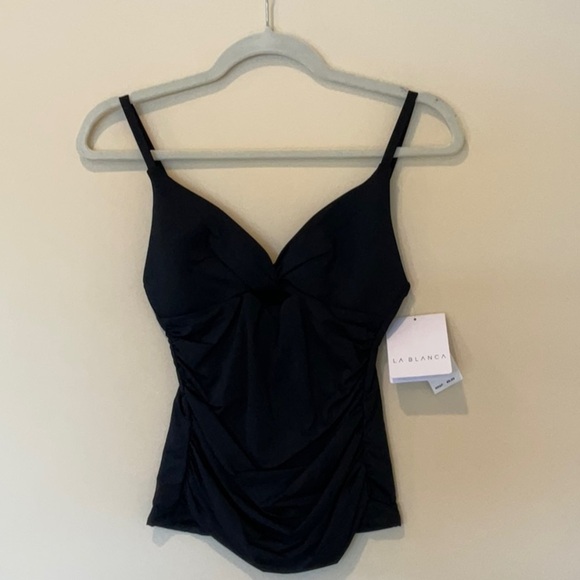 NWT-La Blanca Swimsuit Tankini Top - Picture 4 of 8